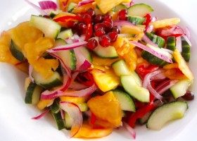 Spicy Cucumber & Pineapple Salad (Kerabu)