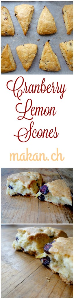 Cranberry Lemon Scones