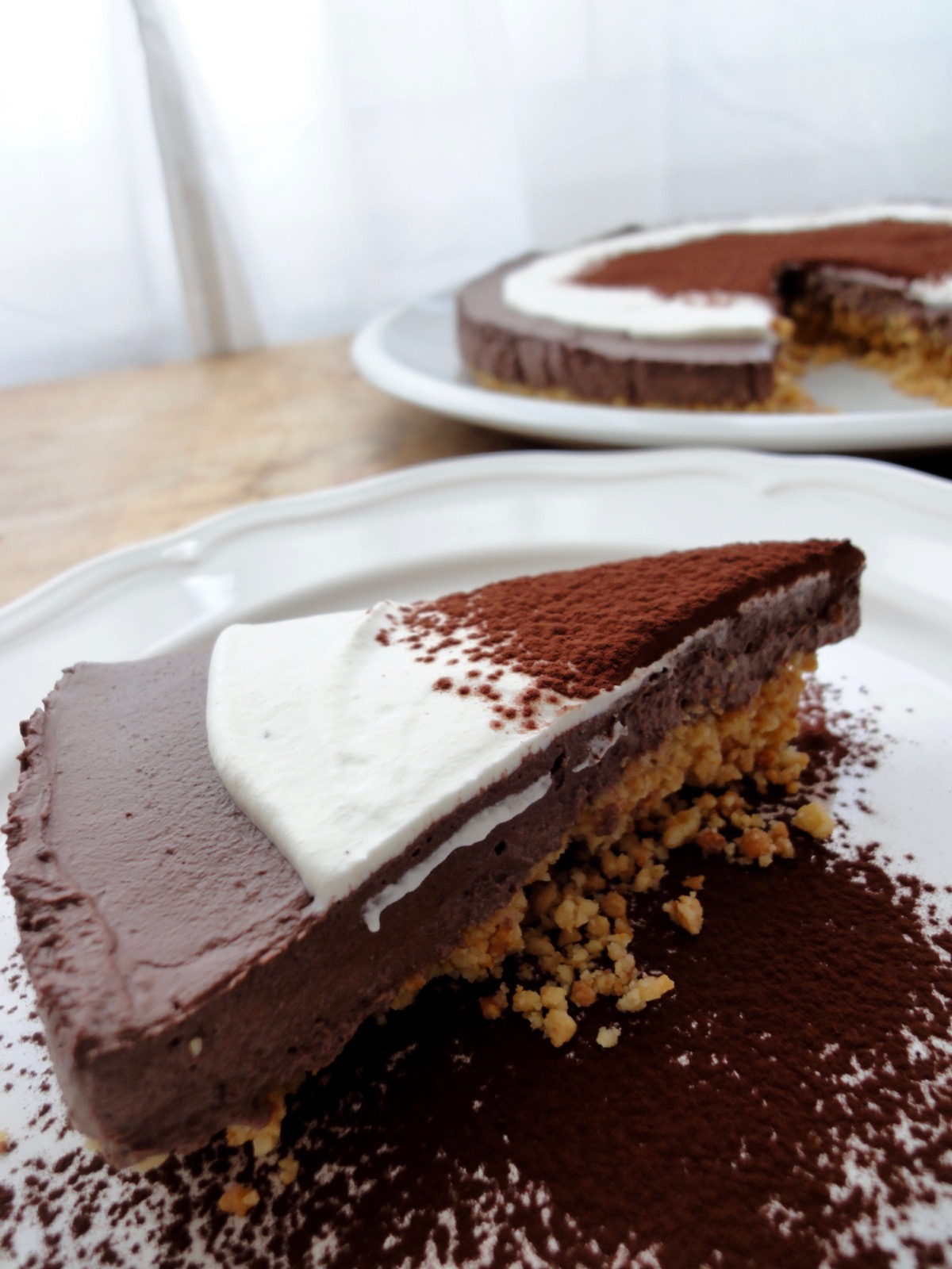 Keto Chocolate Cheesecake Slice