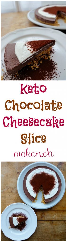 Keto Chocolate Cheesecake Slice