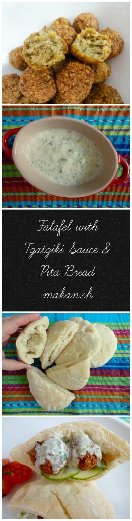 Falafel with Tzatziki Sauce & Pita Bread