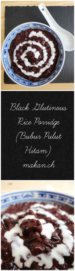 Black Glutinous Rice Porridge 