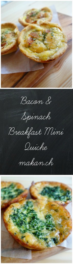 Bacon & Spinach Breakfast Mini Quiche