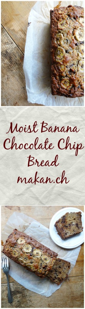 Moist Banana Chocolate Chip Bread