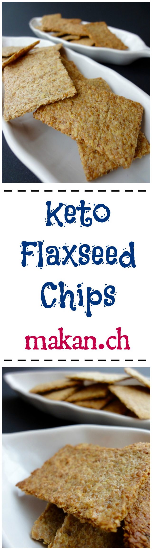 Keto Flaxseed Chips Makan with Cherry